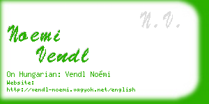 noemi vendl business card