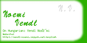 noemi vendl business card